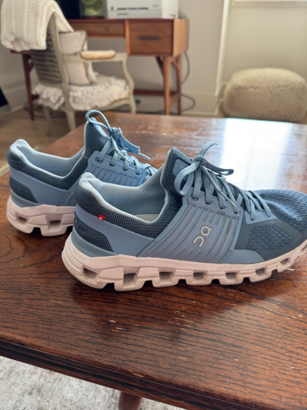 On Running Women's Light Blue Athletic Shoes